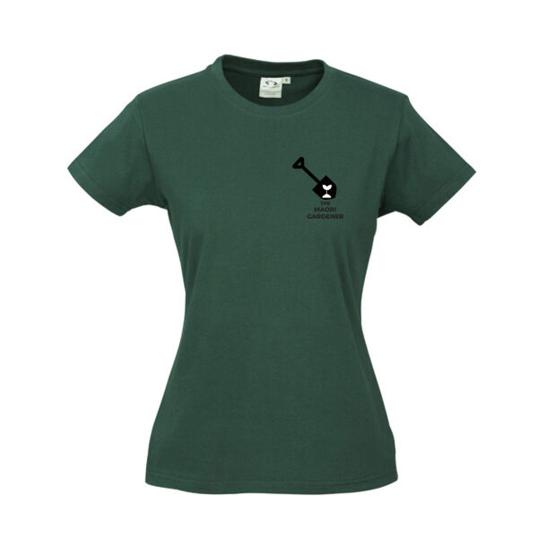 Womens Dark Tees, TMG Lapel Logo, Front Only  Thumbnail