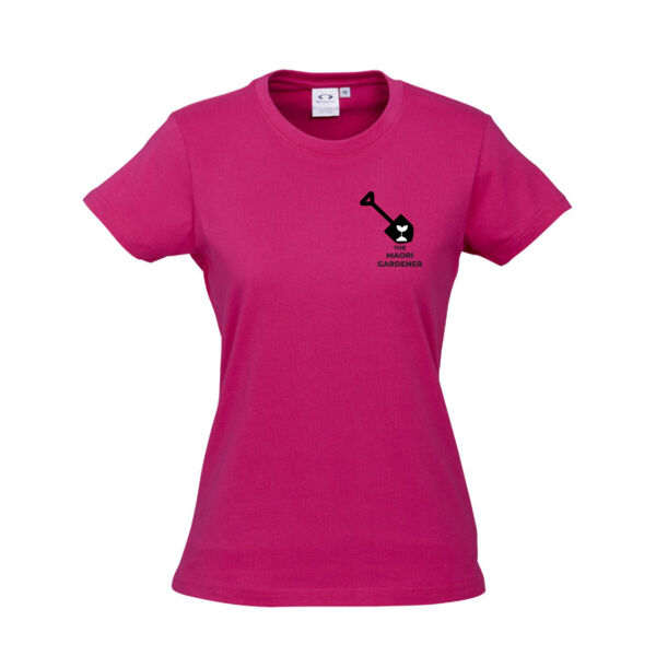 Womens Dark Tees, TMG Logos, Front & Back Thumbnail